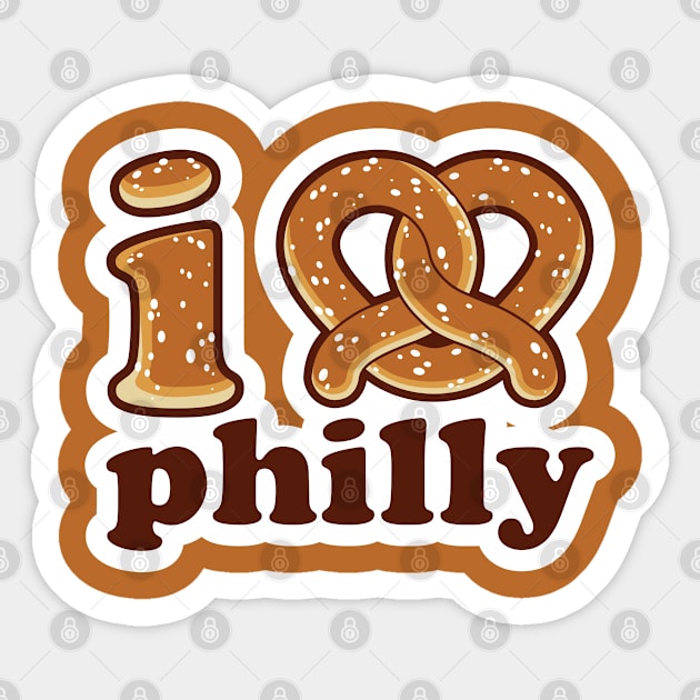 I Heart Philly Sticker by gabdoesdesign